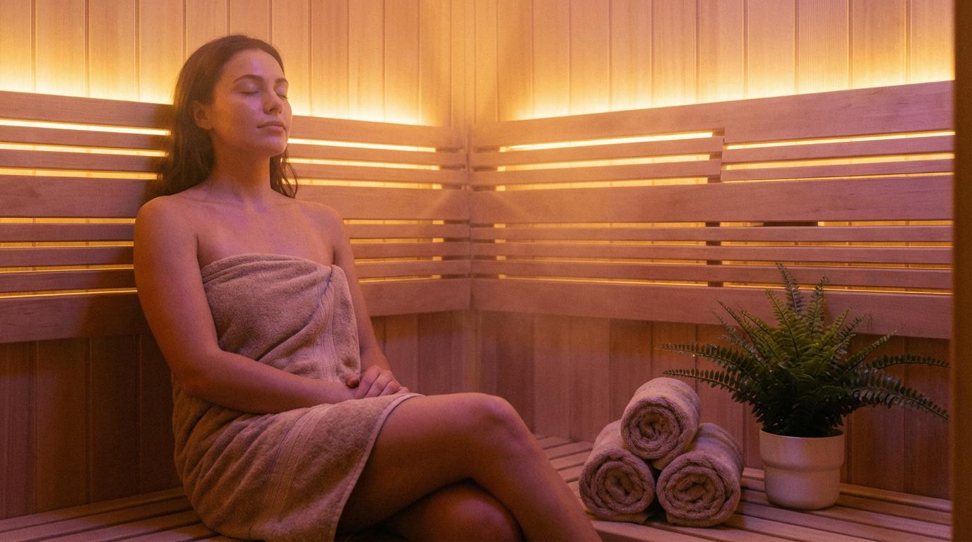 Infrared sauna and relaxation lounge